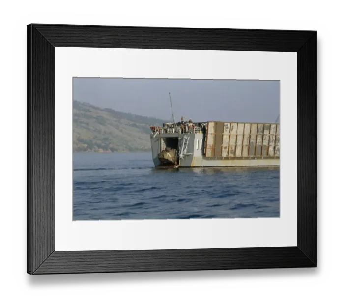 Framed Print : Launching Amphibious Tank Framed Print : Launching Amphibious Tank