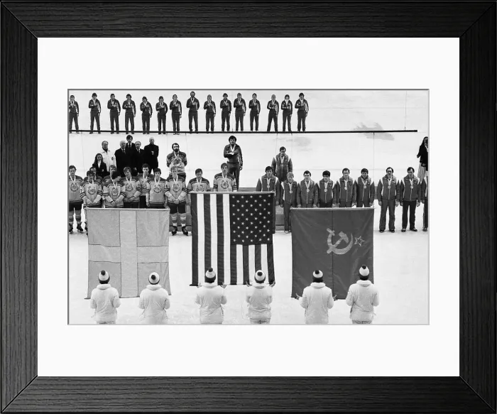 Framed Print : Awarding of Medals in Hockey Framed Print : Awarding of Medals in Hockey