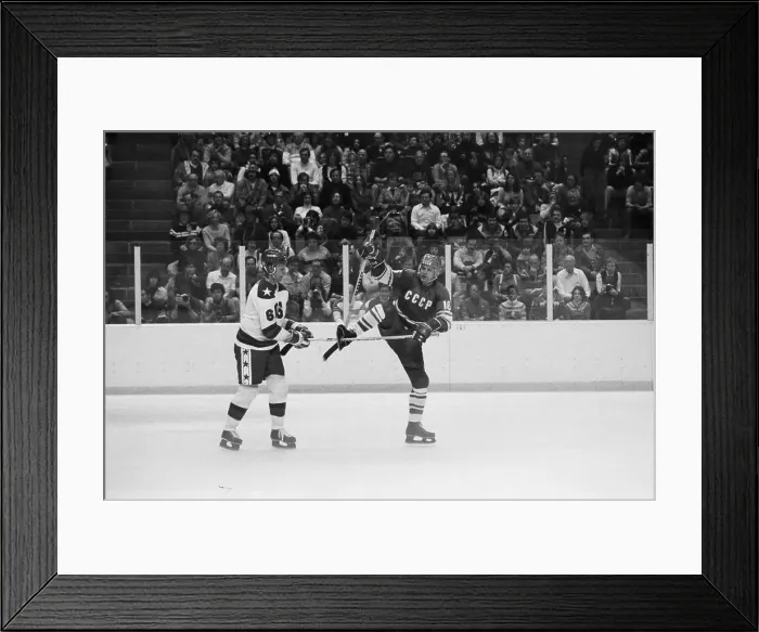 Framed Print : USA vs USSR Ice Hockey Game at 1980 Olympics Framed Print : USA vs USSR Ice Hockey Game at 1980 Olympics