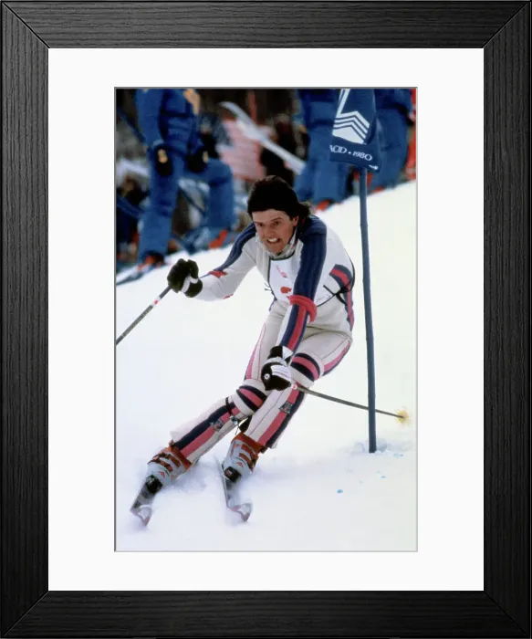Framed Print : Andreas Wenzel During Slalom Event Framed Print : Andreas Wenzel During Slalom Event