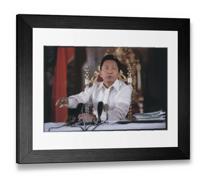 Framed Print : Portrait of Ferdinand Marcos