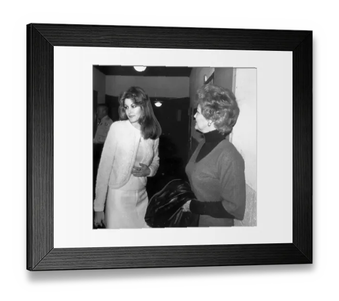 Framed Print : Ginger Alden & Mother Outside Courtroom Framed Print : Ginger Alden & Mother Outside Courtroom