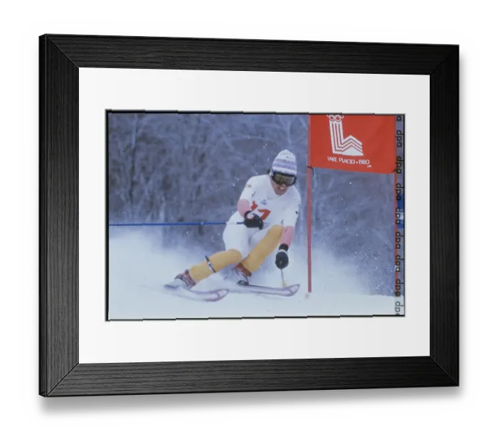 Framed Print : Hanni Wenzel During Slalom Event Framed Print : Hanni Wenzel During Slalom Event