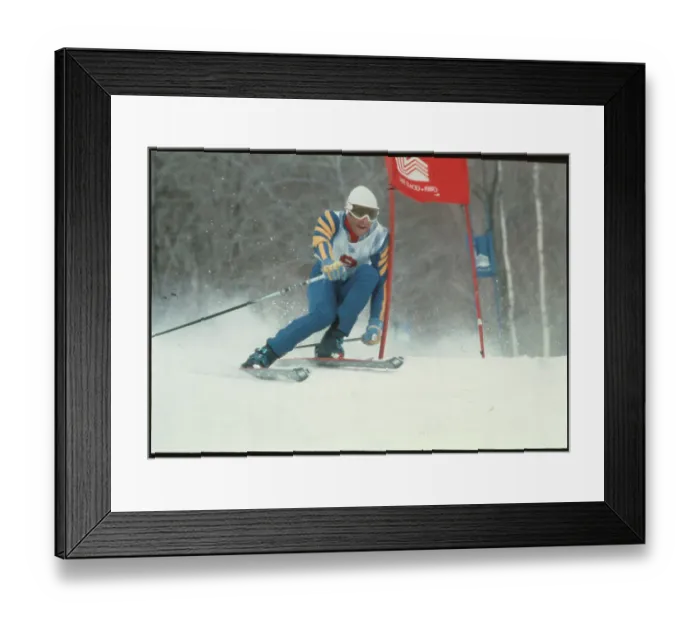 Framed Print : Ingemar Stenmark Skiing Downhill Framed Print : Ingemar Stenmark Skiing Downhill