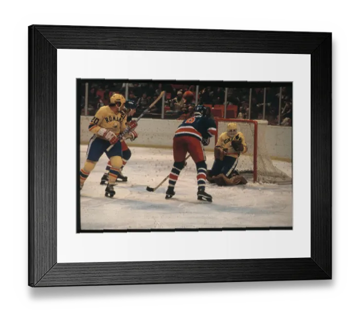 Framed Print : Hockey Action with Valerian Netedu and Neal Broten Framed Print : Hockey Action with Valerian Netedu and Neal Broten