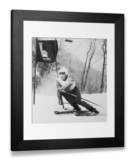 Framed Print : Ingemar Stenmark Competing in Giant Slalom Framed Print : Ingemar Stenmark Competing in Giant Slalom