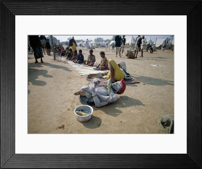 Framed Print : Beggar With Parrot Framed Print : Beggar With Parrot