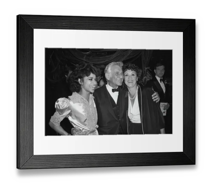 Framed Print : Leonard Bernstein with Colleagues Framed Print : Leonard Bernstein with Colleagues