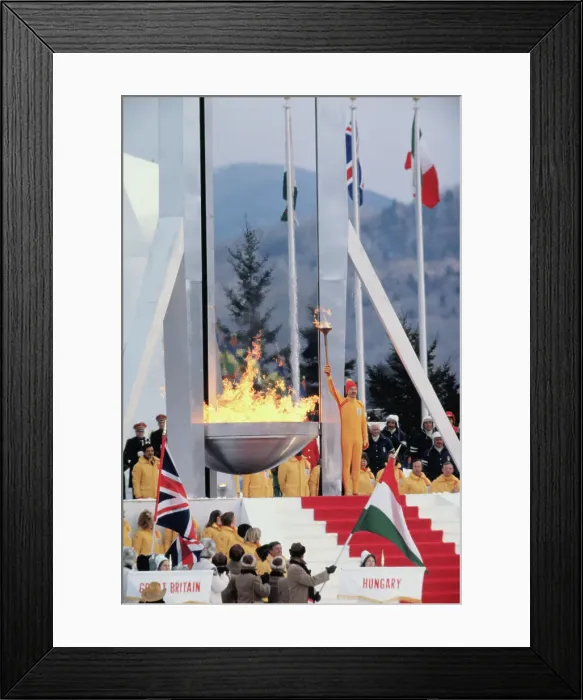 Framed Print : Dr. Charles Morgan Kerr Holding Olympic Torch Framed Print : Dr. Charles Morgan Kerr Holding Olympic Torch