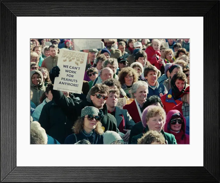 Framed Print : Teachers Strike in Seattle Framed Print : Teachers Strike in Seattle