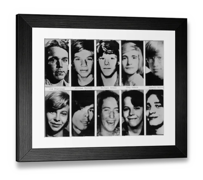 Framed Print : Victims of John Wayne Gacy Framed Print : Victims of John Wayne Gacy