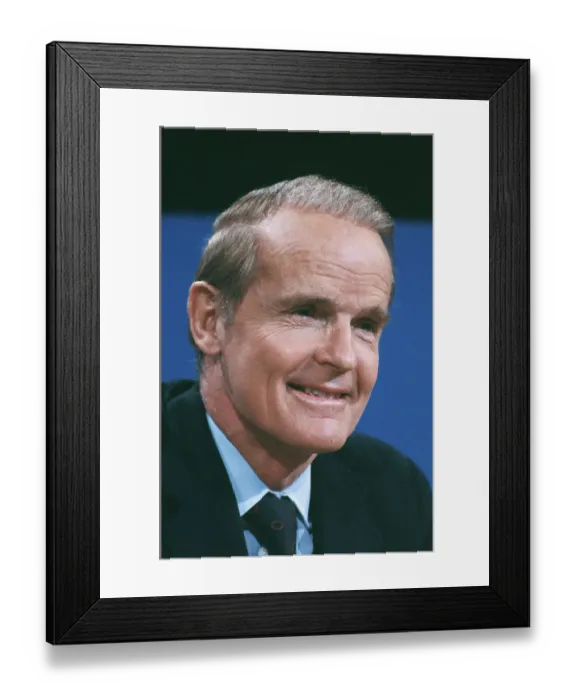 Framed Print : William Proxmire Smiling Framed Print : William Proxmire Smiling
