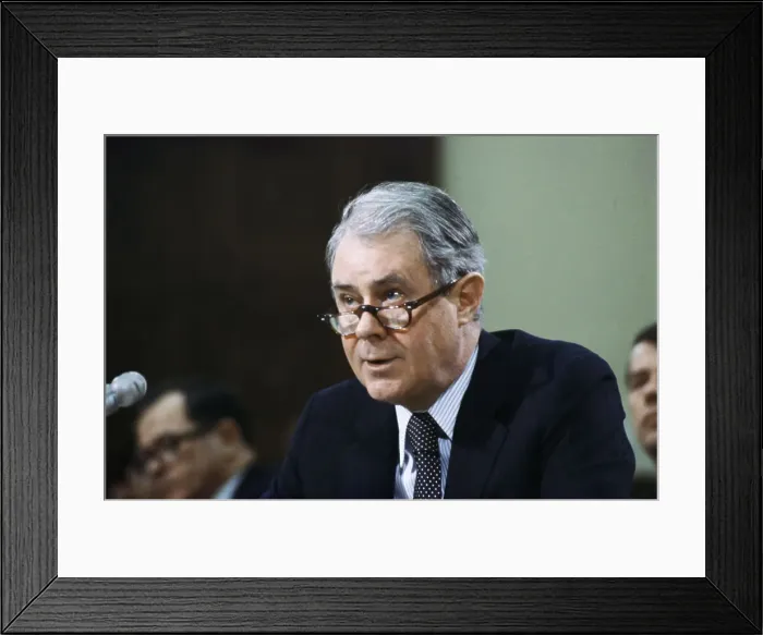 Framed Print : Portrait of Cyrus Vance Framed Print : Portrait of Cyrus Vance