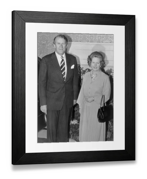 Framed Print : Margaret Thatcher and Malcolm Fraser