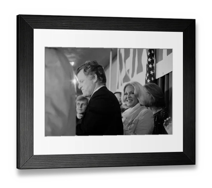 Framed Print : Edward Kennedy with Wife Joan Framed Print : Edward Kennedy with Wife Joan