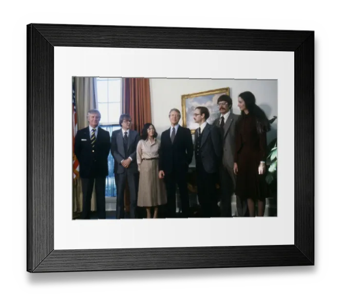 Framed Print : Iranian Hostages and President Carter Framed Print : Iranian Hostages and President Carter