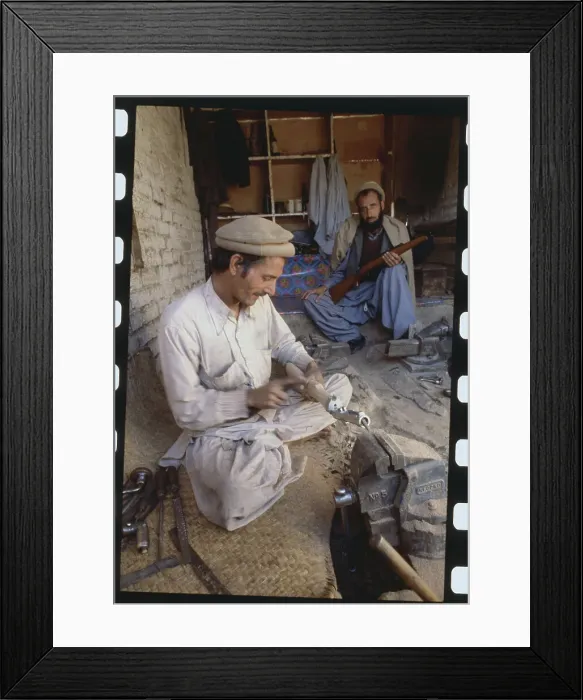Framed Print : Natives of Darra Preparing Weapons for Fighting Framed Print : Natives of Darra Preparing Weapons for Fighting