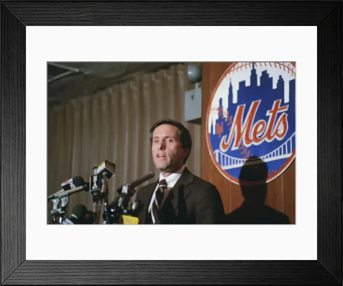 Framed Print : Fred Wilpon During Press Conference Framed Print : Fred Wilpon During Press Conference