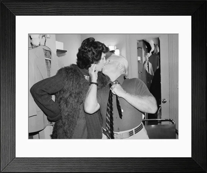 Framed Print : Mickey Rooney with His Wife Jan Framed Print : Mickey Rooney with His Wife Jan