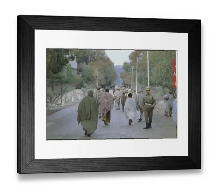 Framed Print : Afghanistan Residents Crossing Border Framed Print : Afghanistan Residents Crossing Border