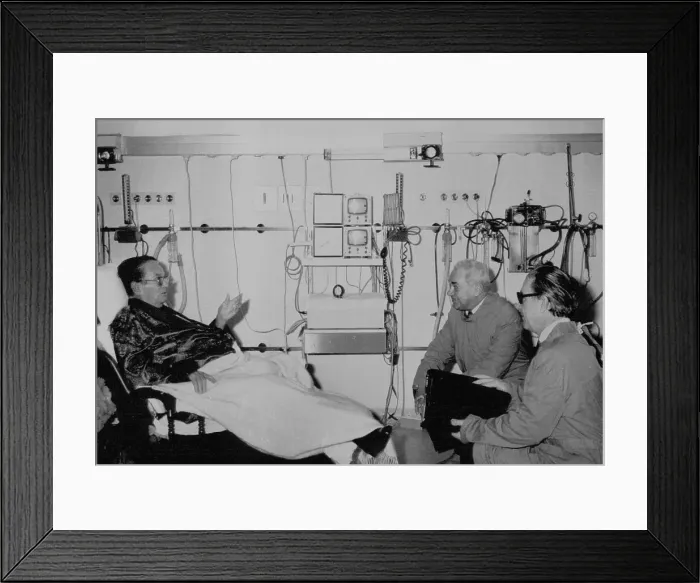 Framed Print : View of Leader Josip Broz in Medical Facility With Visitors Framed Print : View of Leader Josip Broz in Medical Facility With Visitors