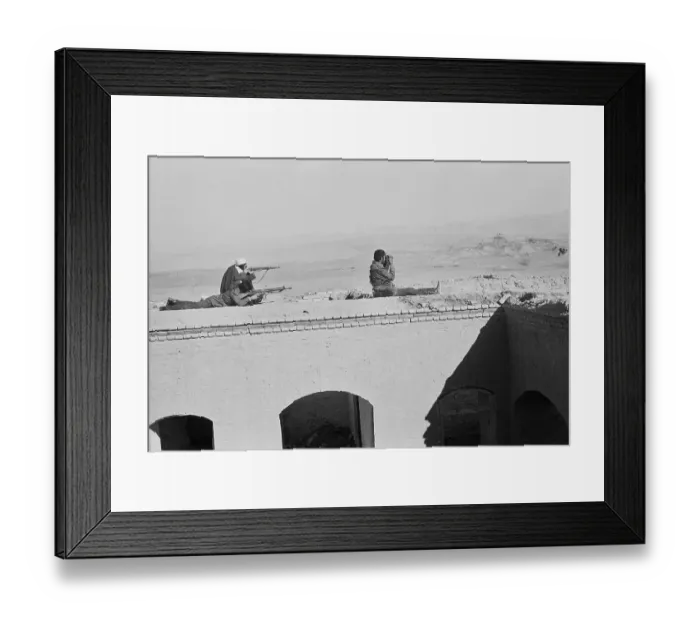 Framed Print : Afghan Rebels Snipe at Soviets Framed Print : Afghan Rebels Snipe at Soviets