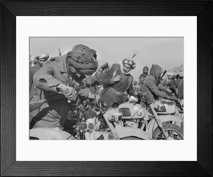 Framed Print : Afghan Rebels on Motorcycles Framed Print : Afghan Rebels on Motorcycles
