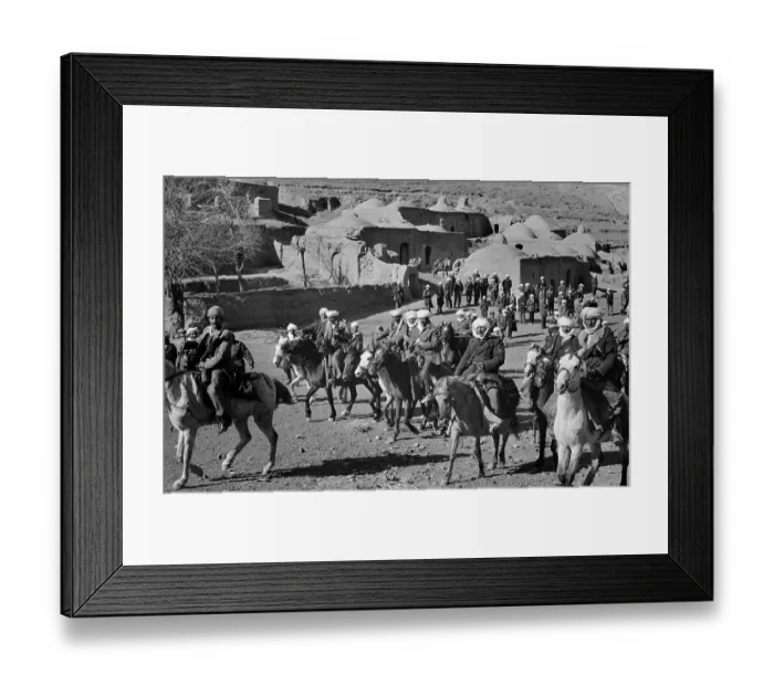 Framed Print : Mounted Islamic Rebels Prepare for Raid Framed Print : Mounted Islamic Rebels Prepare for Raid