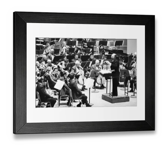 Framed Print : John Williams Conducting The Boston Pops