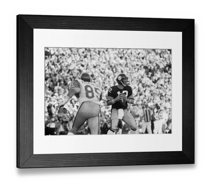 Framed Print : Terry Bradshaw Preparing to Throw a Pass Framed Print : Terry Bradshaw Preparing to Throw a Pass