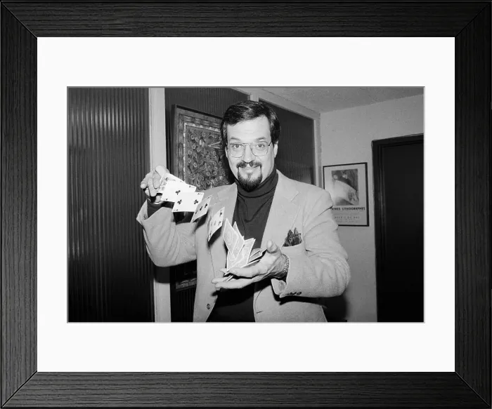 Framed Print : Harry Blackstone Tossing Playing Cards Framed Print : Harry Blackstone Tossing Playing Cards