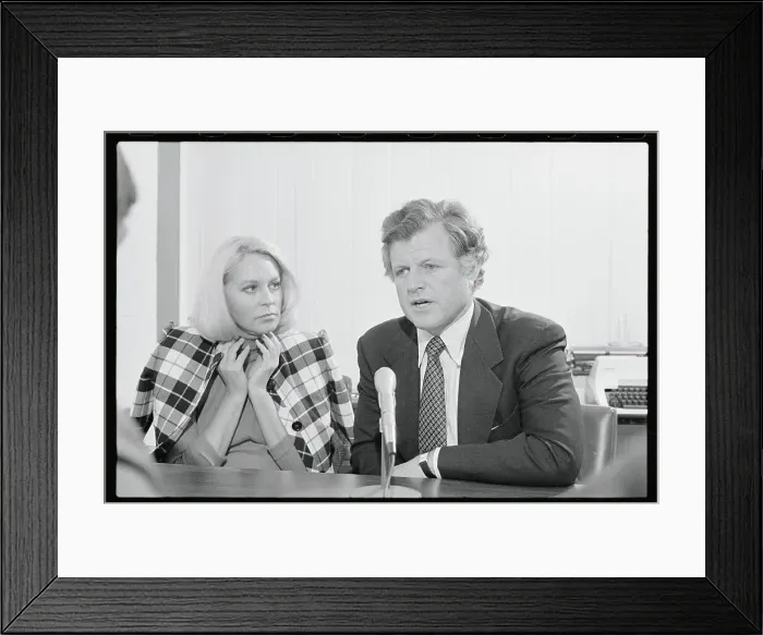 Framed Print : Edward Kennedy with His Wife Joan Framed Print : Edward Kennedy with His Wife Joan