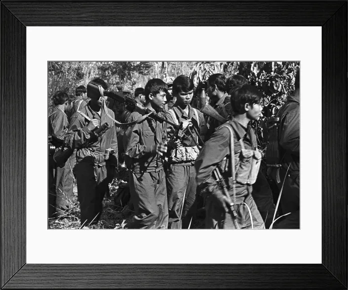 Framed Print : The Khmer Rouge in the Cambodian Jungle Framed Print : The Khmer Rouge in the Cambodian Jungle