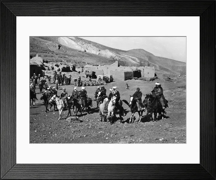 Framed Print : Afghanis on Horseback