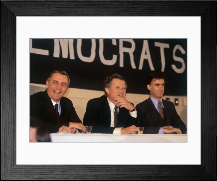 Framed Print : Walter Mondale, Edward M. Kennedy and Edmund Brown Jr Framed Print : Walter Mondale, Edward M. Kennedy and Edmund Brown Jr