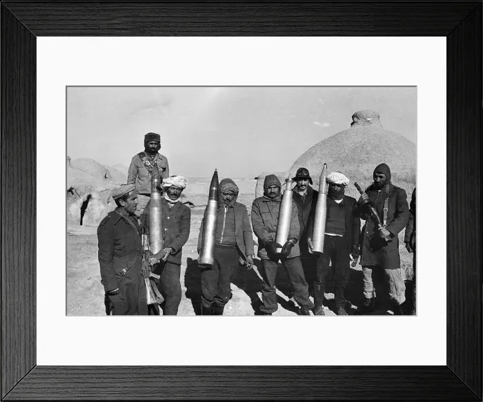 Framed Print : Troops Hold Captured Artillery