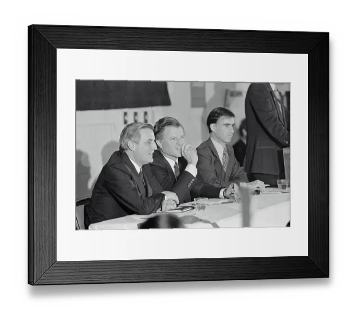 Framed Print : Edward M. Kennedy Talking with Walter Mondale Framed Print : Edward M. Kennedy Talking with Walter Mondale