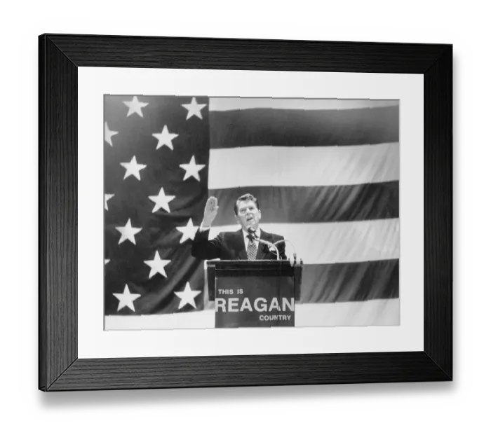 Framed Print : Ronald Reagan at Podium Framed Print : Ronald Reagan at Podium
