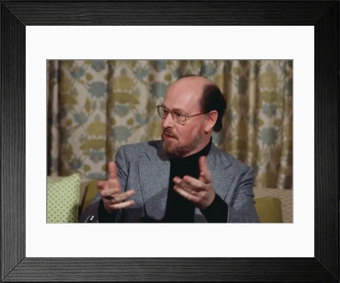 Framed Print : Newly Appointed Boston Pops Director John Williams Gesturing