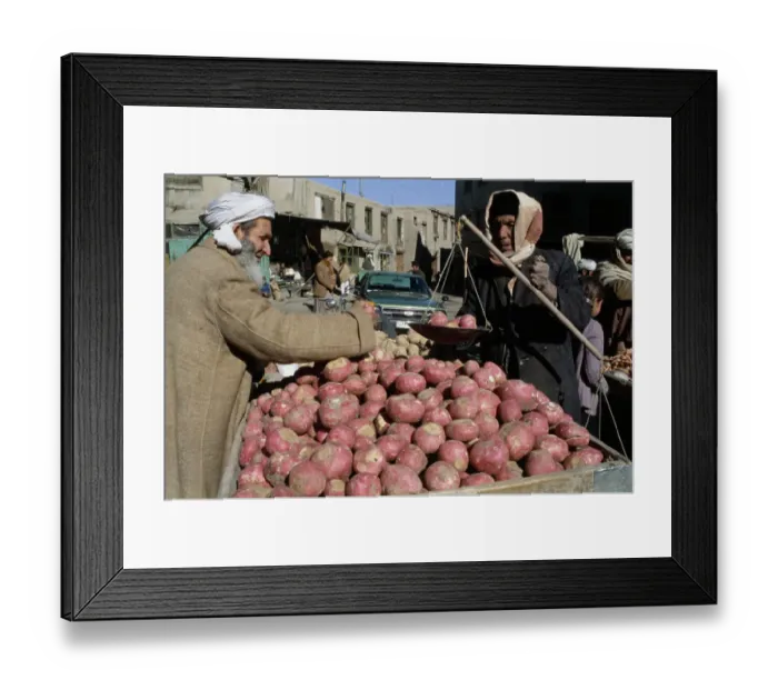 Framed Print : Men At Afghan Market Framed Print : Men At Afghan Market