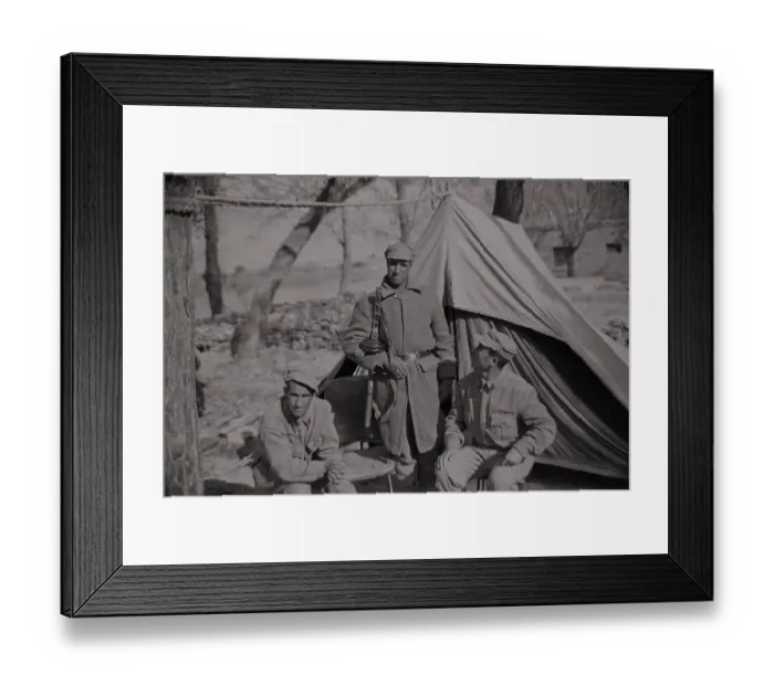 Framed Print : Afghan Soldiers on Street with Machine Guns Framed Print : Afghan Soldiers on Street with Machine Guns