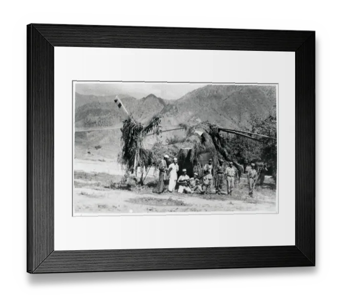 Framed Print : Afghanis With Captured Helicopter Framed Print : Afghanis With Captured Helicopter