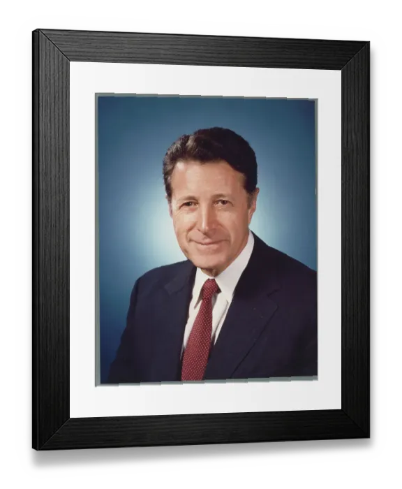 Framed Print : Portrait of Caspar Weinberger Framed Print : Portrait of Caspar Weinberger