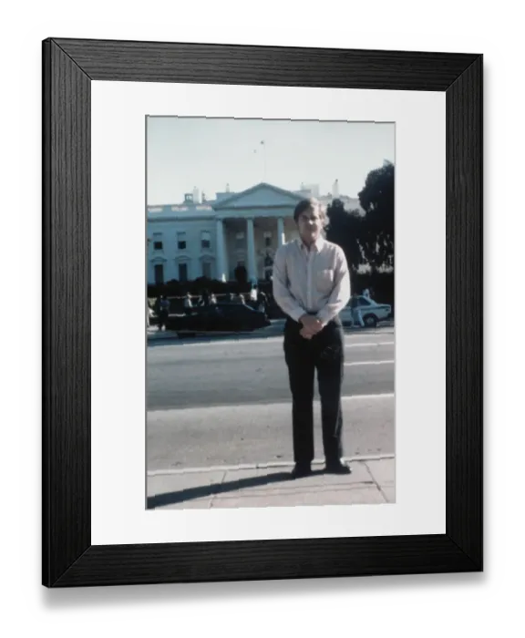Framed Print : John Hinckley Jr Outside The White House Framed Print : John Hinckley Jr Outside The White House