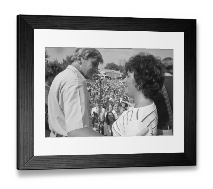 Framed Print : John Warner and Liz Taylor Framed Print : John Warner and Liz Taylor