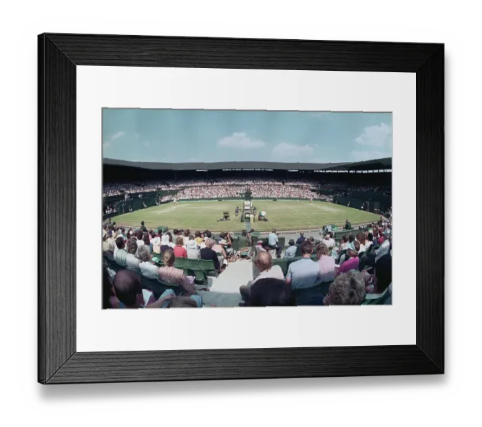 Framed Print : Tennis Match at Wimbledon Framed Print : Tennis Match at Wimbledon