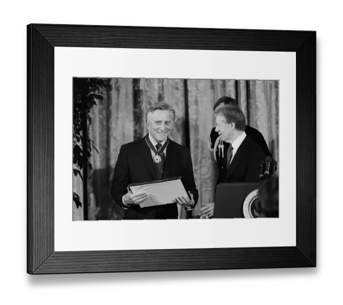 Framed Print : Waist Up Kirk Douglas Getting Medal Framed Print : Waist Up Kirk Douglas Getting Medal