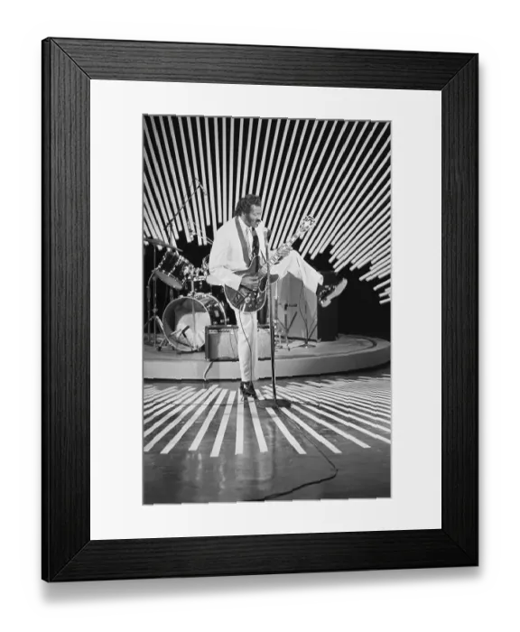 Framed Print : Chuck Berry Performing for Omnibus Revival Segment Framed Print : Chuck Berry Performing for Omnibus Revival Segment