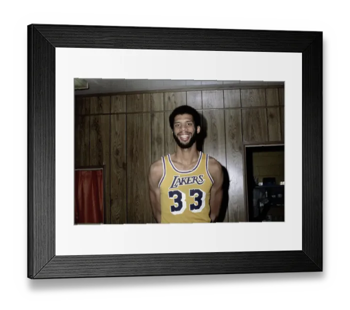 Framed Print : Laker Kareem Abdul-Jabbar