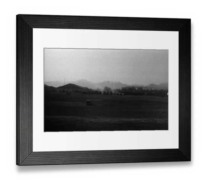 Framed Print : Troops Arrive at Afghani Airport in Tanks Framed Print : Troops Arrive at Afghani Airport in Tanks